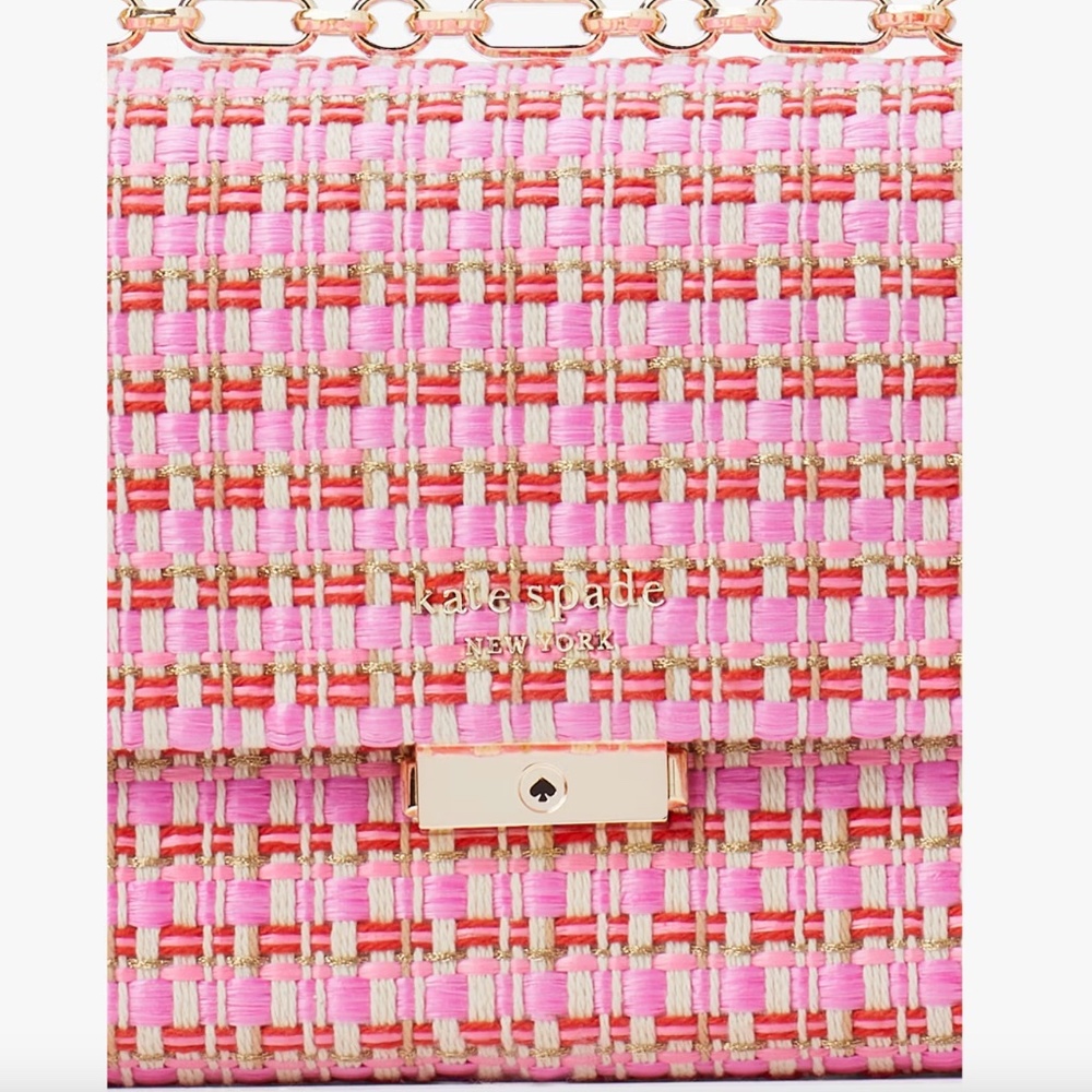 Kate Spade raffia tweed shoulder bag - Picture 4 of 4